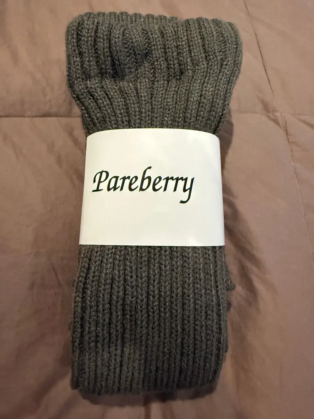Pareberry Women Winter Over Knee High Footless Socks Knit Warm Long Leg Warmers
